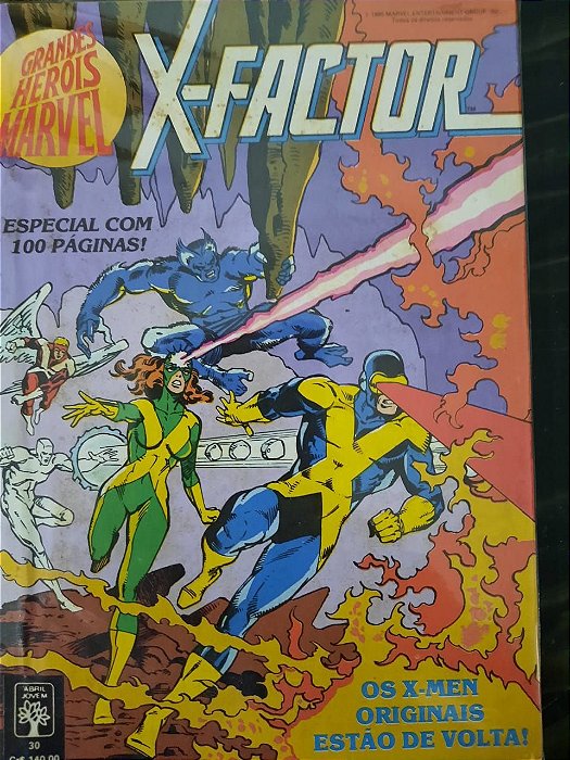 Gibi X-factor Nº 30 - Formatinho Autor X- Factor (1990) [usado]