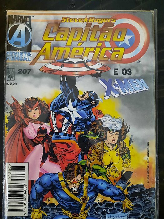 Gibi Capitão América Nª 207 - Formatinho Autor Capitao America (1996) [usado]