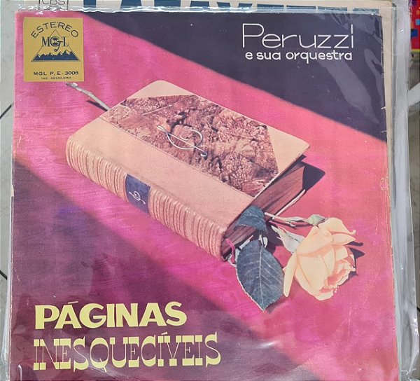 Disco de Vinil Páginas Insquecíveis Interprete Peruzzi e sua Orquestra (1963) [usado]