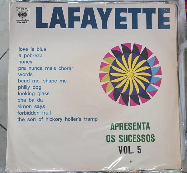 Disco de Vinil Lafayette - Apresenta os Sucessos Vol.5 Interprete Lafayette (1968) [usado]