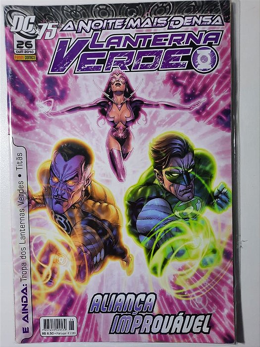 Gibi Lanterna Verde Nº 26 - a Noite Mais Densa Autor Aliança Improvável (2010) [usado]
