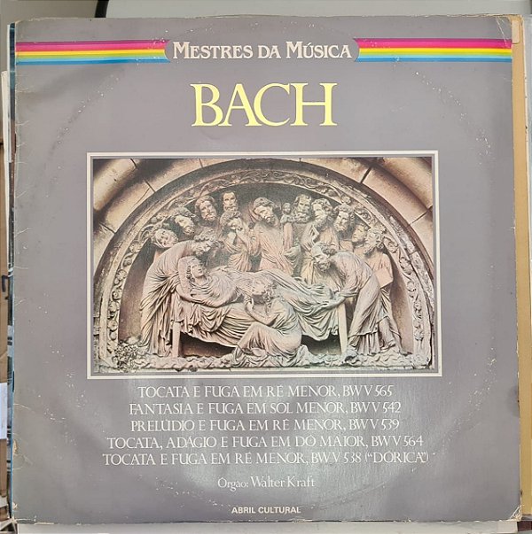 Disco de Vinil Mestres da Música - Bach Interprete Bach (1980) [usado]