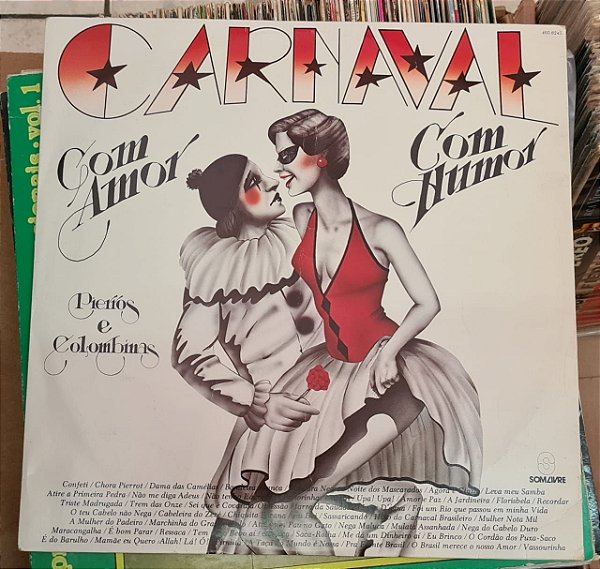 Disco de Vinil Carnaval com Humor Interprete Bloco Pierros e Colombianos (1981) [usado]