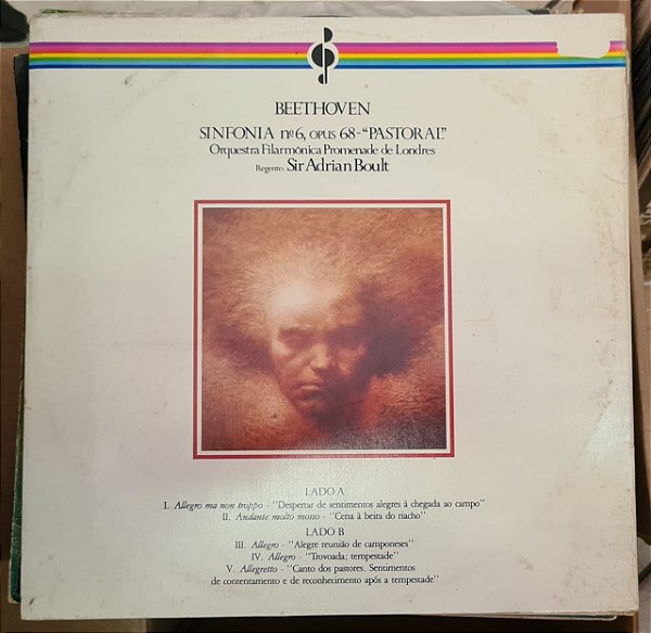 Disco de Vinil Mestres da Música - Beethoven Interprete Beethoven (1979) [usado]