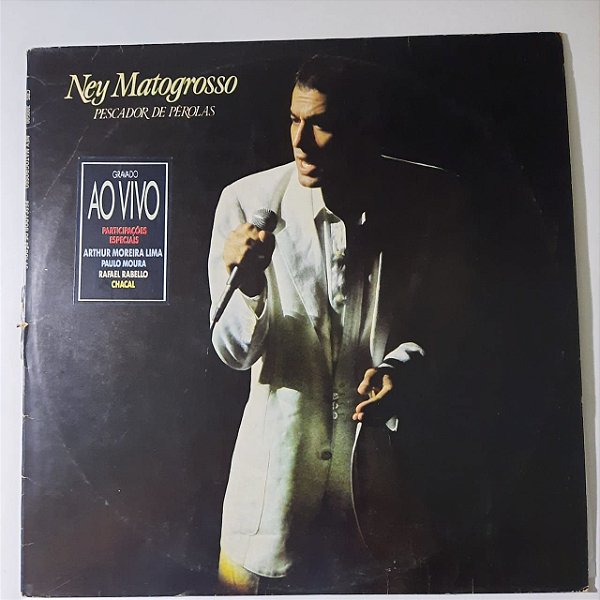 Disco de Vinil Pescador de Pérolas - Ney Matogrosso Interprete Ney Matogrosso (1987) [usado]
