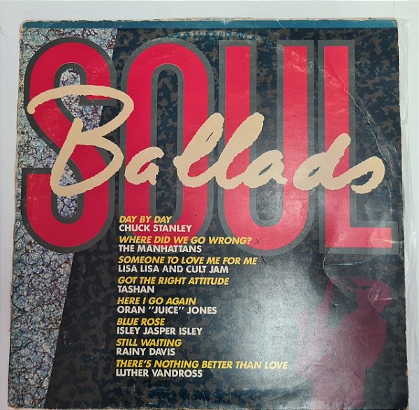 Disco de Vinil Soul Ballads Interprete Vários Artistas (1987) [usado]