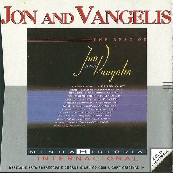 Cd The Best Of Jon And Vangelis Interprete Jon And Vangelis (1996) [usado]