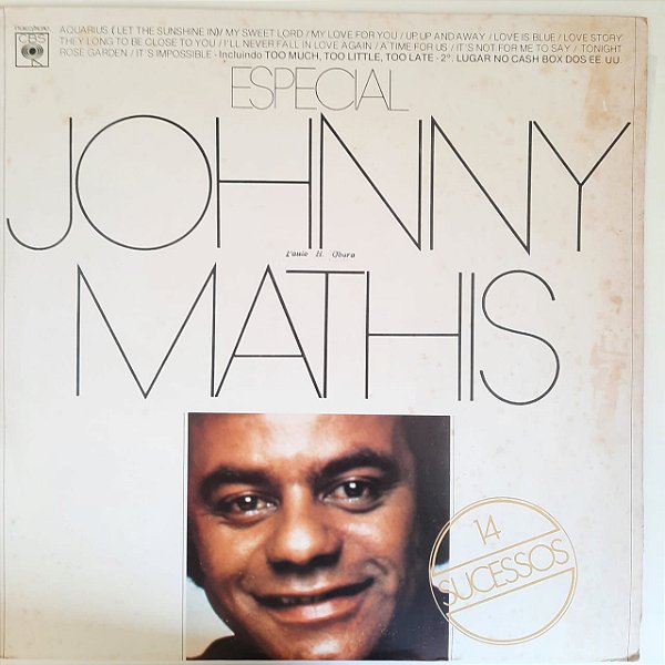 Disco de Vinil Johnny Mathis Especial Interprete Johnny Mathis (1978) [usado]