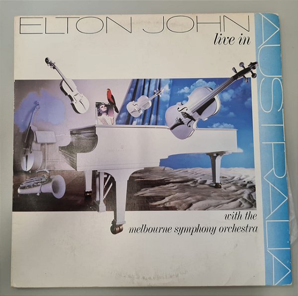 Disco de Vinil Live In Australia Interprete Elton John (1987) [usado]
