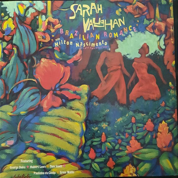 Disco de Vinil Sarah Vaughan With Milton Nascimento - Brazilian Romance Interprete Sarah Vaughan (1987) [usado]