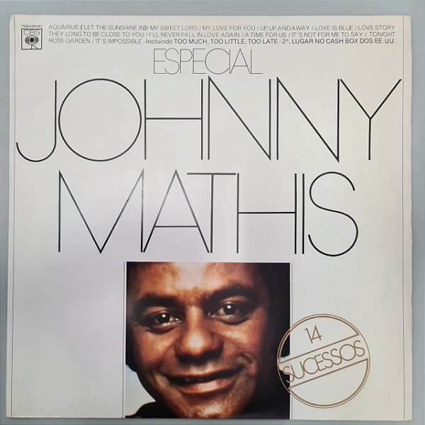Disco de Vinil Especial Johnny Mathis - 14 Sucessos Interprete Johnny Mathis (1978) [usado]