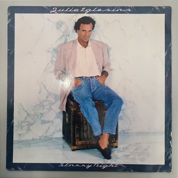 Disco de Vinil Starry Night Interprete Julio Iglesias (1990) [usado]