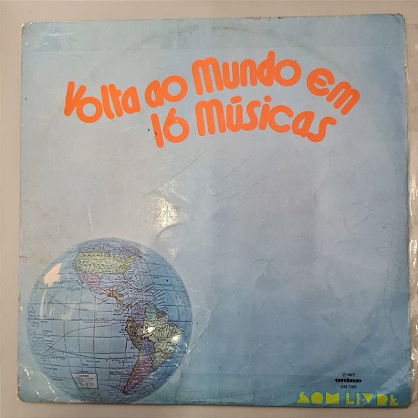 Disco de Vinil Volta ao Mundo em 16 Músicas Interprete Vários Artistas (1977) [usado]