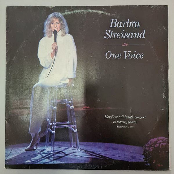 Disco de Vinil One Voice Interprete Barbra Streisand (1987) [usado]