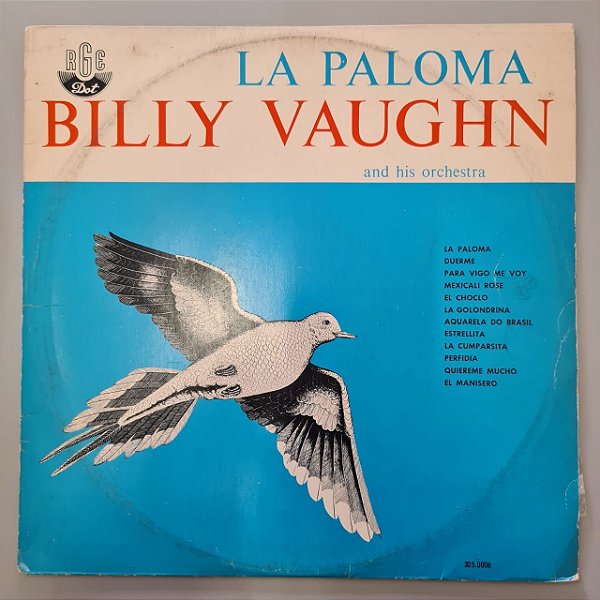 Disco de Vinil La Paloma Interprete Billy Vaughn (1958) [usado]