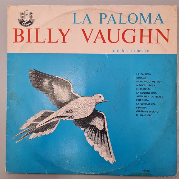 Disco de Vinil La Paloma Interprete Billy Vaughn (1958) [usado]