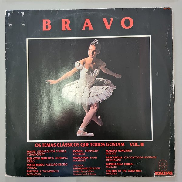 Disco de Vinil Bravo - os Temas Clássicos que Todos Gostam Vol.3 Interprete Vários Artistas (1979) [usado]
