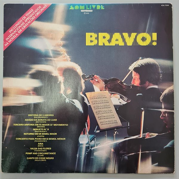 Disco de Vinil Bravo! Interprete Varios (1975) [usado]