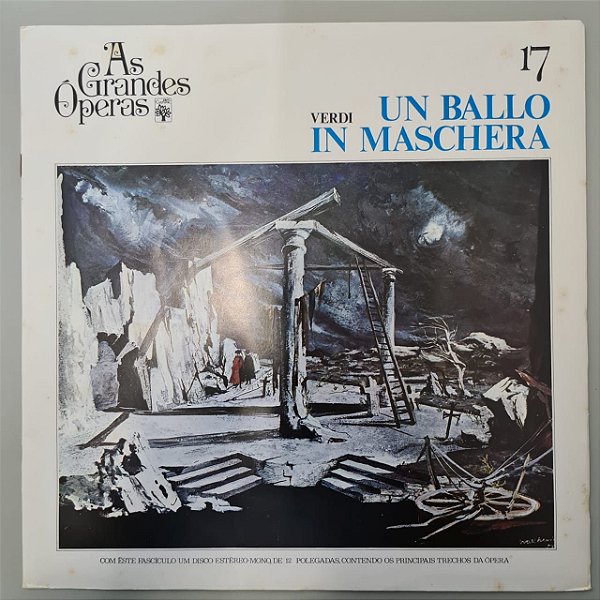 Disco de Vinil as Grandes Óperas - Un Ballo In Maschera Interprete Giuseppe Verdi (1972) [usado]