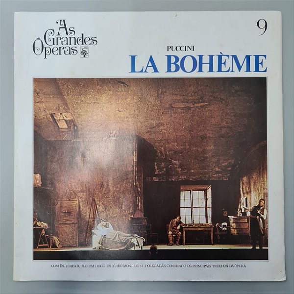 Disco de Vinil as Grandes Óperas - La Bohème Interprete Giacomo Puccini e Ugo Ràpalo (1972) [usado]