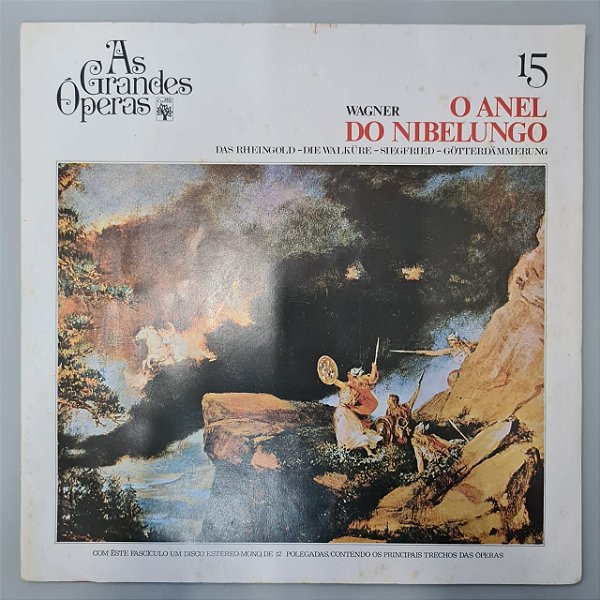 Disco de Vinil as Grandes Óperas - o Anel do Nibelungo Interprete Richard Wagner (1972) [usado]