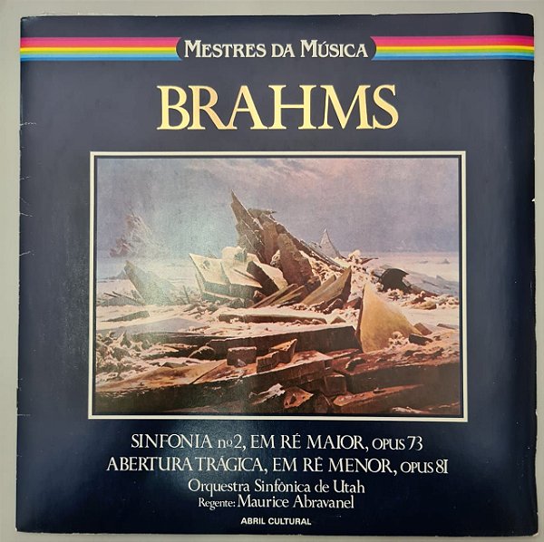 Disco de Vinil Mestres da Música - Brahms Interprete Johannes Brahms (1980) [usado]
