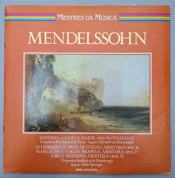 Disco de Vinil Mestres da Música - Mendelssohn Interprete Felix Mendelssohn-bartholdy (1981) [usado]