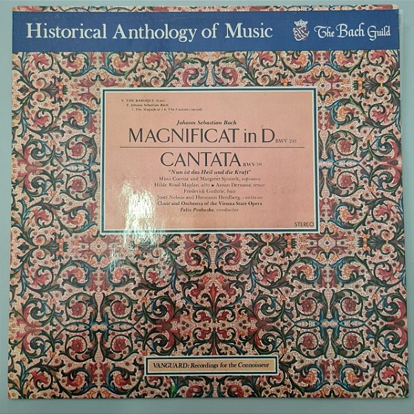 Disco de Vinil Cantata Interprete Johann Sebastian Bach (1973) [usado]