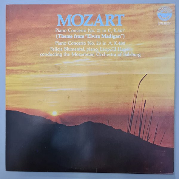 Disco de Vinil Mozart - Piano Concerto Interprete Felicja Blumental & Mozarteum Orchester Of Salzburg (1974) [usado]