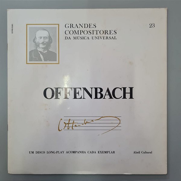 Disco de Vinil Offenbach - Grandes Compositores da Música Universal Interprete Jacques Offenbach (1989) [usado]