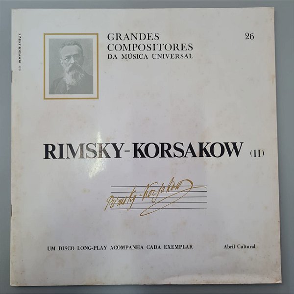 Disco de Vinil Rimsky-korsakov - Grandes Compositores da Música Universal Interprete Nikolai Rimsky-korsakov (1968) [usado]