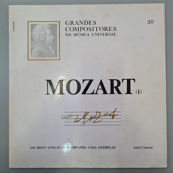 Disco de Vinil Mozart - Grandes Compositores da Música Universal Interprete Wolfgang Amadeus Mozart (1969) [usado]