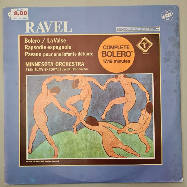 Disco de Vinil Ravel - Minnesota Orchestra Interprete Minnesota Orchestra (1975) [usado]
