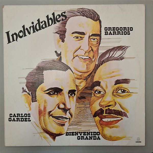 Disco de Vinil Inolvidables Interprete Gregorio Barrios, Carlos Gardel Bienvenido Granda (1986) [usado]