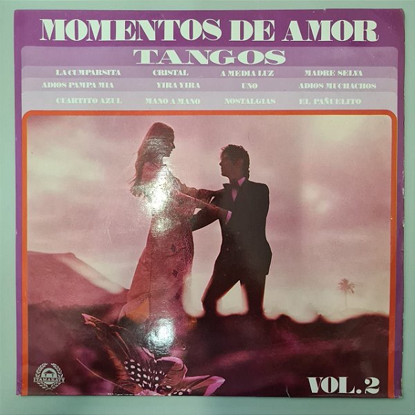 Disco de Vinil Momentos de Amor - Tangos Vol.2 Interprete Vários Artistas (1974) [usado]