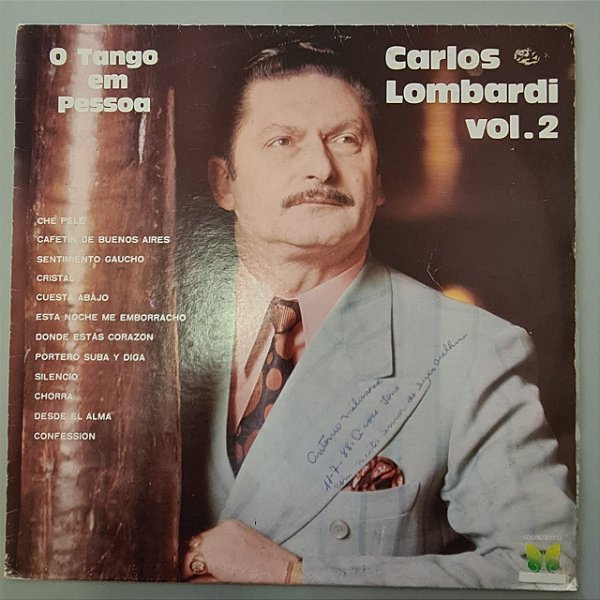Disco de Vinil Carlos Lombardi Vol.2 Interprete Carlos Lombardi (1973) [usado]