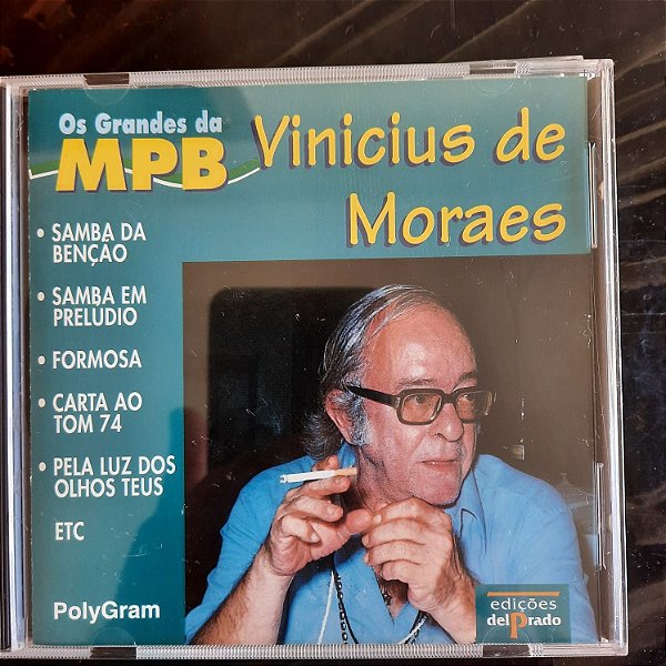 Cd Vinicius de Moraes - os Grandes da Mpb Interprete Vinicius de Moraes (1998) [usado]