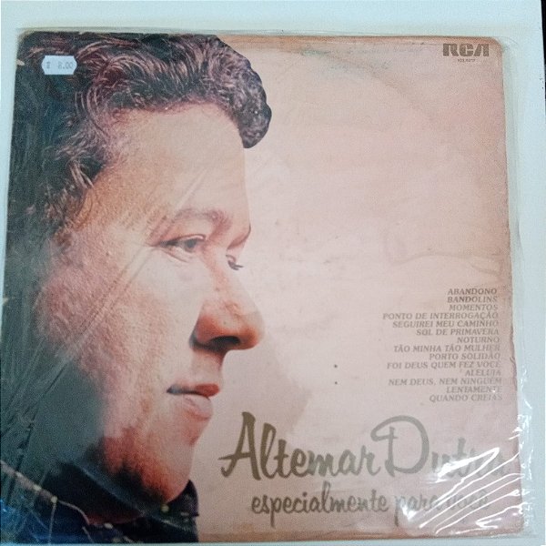 Disco de Vinil Altemar Dutra - Especialmente para Você Interprete Altemar Dutra (1980) [usado]