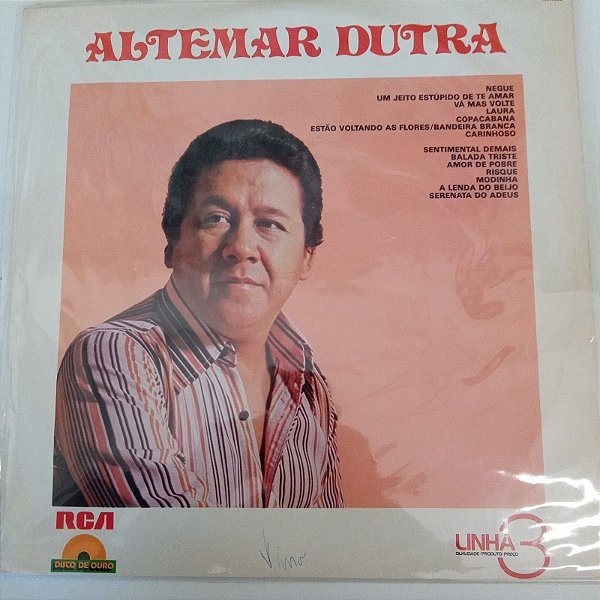 Disco de Vinil Altemar Dutra - Altemar Dutra 1979 Interprete Altemar Dutra (1979) [usado]