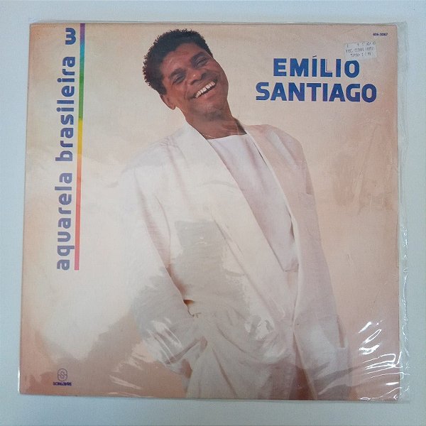 Disco de Vinil Emilio Santiago - Aquarela Brasileira 3 Interprete Emilio Santiago (1990) [usado]