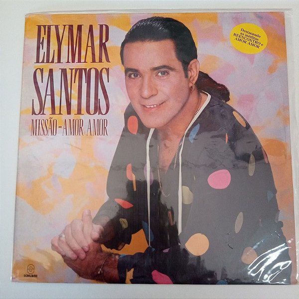 Disco de Vinil Missão - Amor Amor - Elymar Santos Interprete Elymar Santos (1992) [usado]