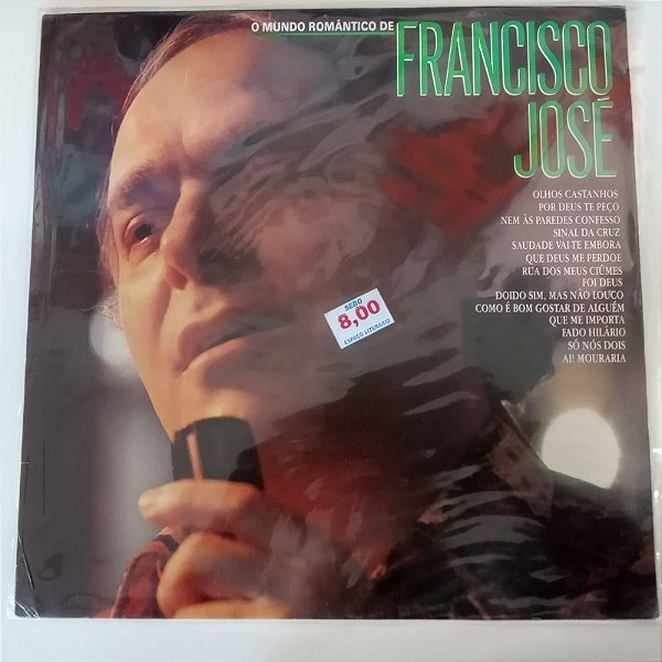 Disco de Vinil Francisco Jose - o Mundo Romantico de Francisco Jose Interprete Francisco Jose (1988) [usado]