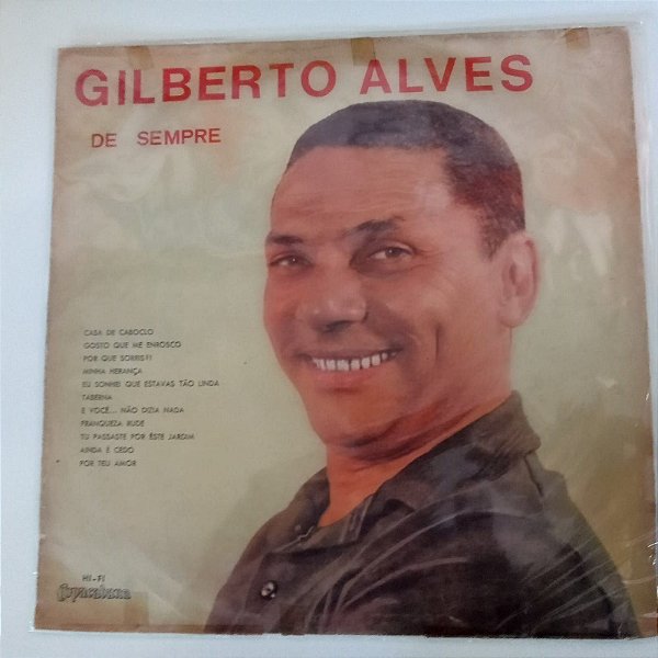 Disco de Vinil Gilberto Alves - de Sempre Interprete Gilberto Alves (1940) [usado]