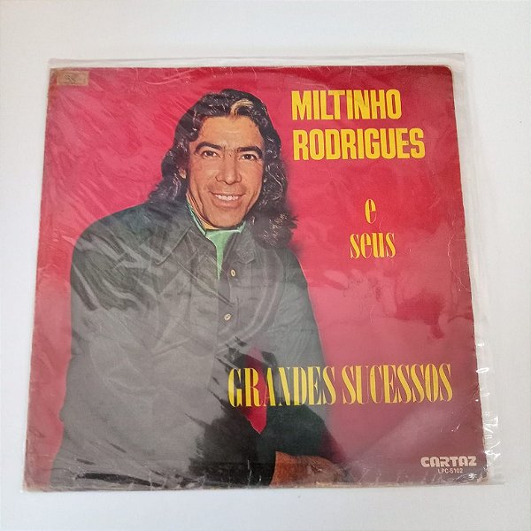 Disco de Vinil Miltinho Rodrigues - seus Grandes Sucessos Interprete Miltinho Rodrigues (1983) [usado]