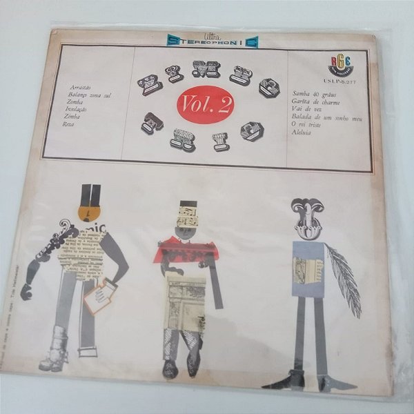 Disco de Vinil Zimbo Trio Vol.2 Interprete Zimobno Trio [usado]
