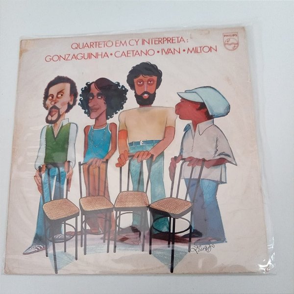 Disco de Vinil Uarteto em Cy Interpreta Gonzaguinha , Caetano , Ivan , Milton Interprete Quarteto em Cy (1980) [usado]