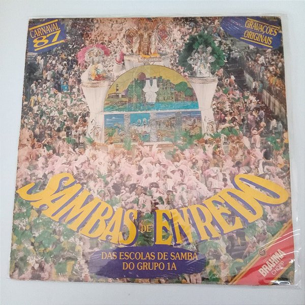 Disco de Vinil Sambas de Enredo - das Escolas de Samba do Grupo 1a/1987 Interprete Escolas de Samba do Grupo 1a (1986) [usado]