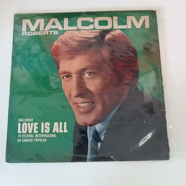 Disco de Vinil Malcolm Roberts - Love Is All 1969 Interprete Malcolm Roberts (1969) [usado]