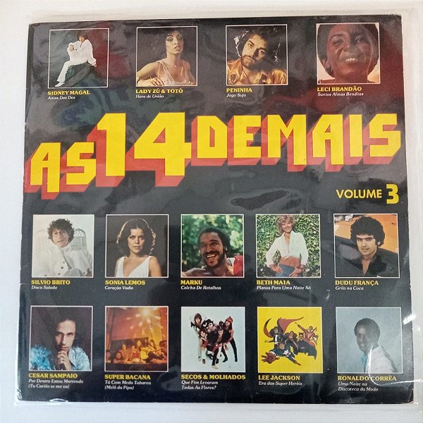 Disco de Vinil as 14 Demais Vol.3 Interprete Varios Artistas (1979) [usado]