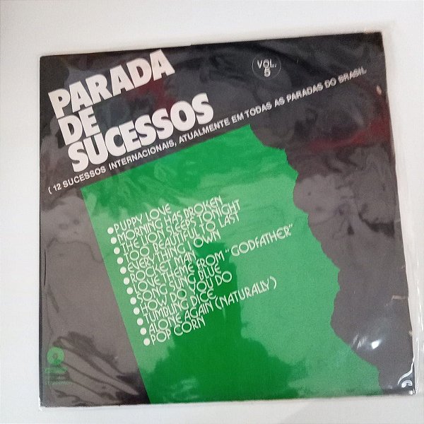 Disco de Vinil Parada de Sucessos - Vol. 5 Interprete Varios Artistas (1972) [usado]